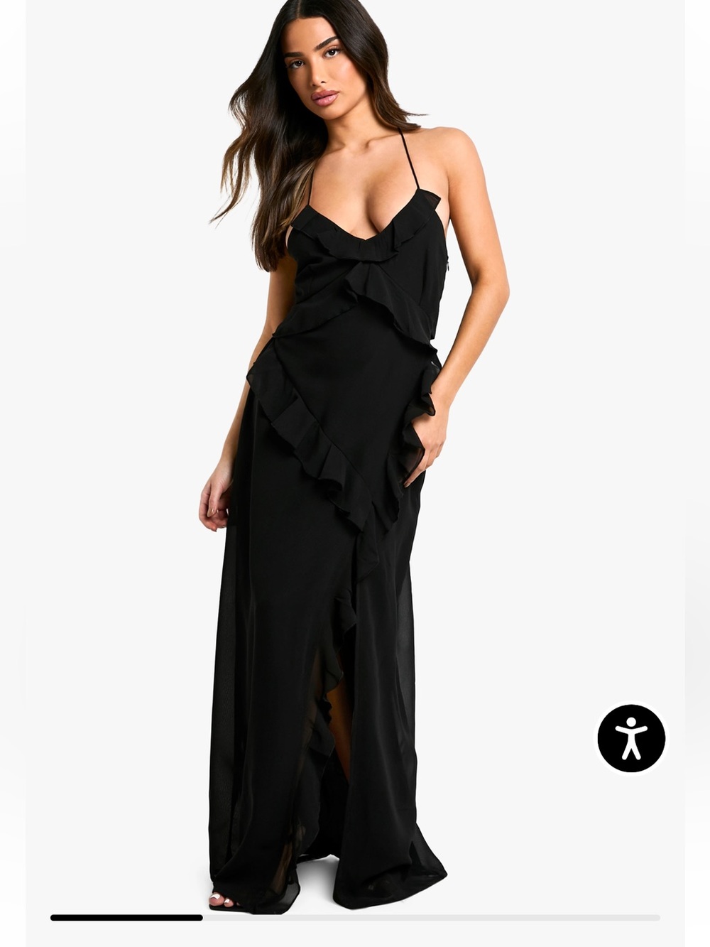 Black Ruffle Dress